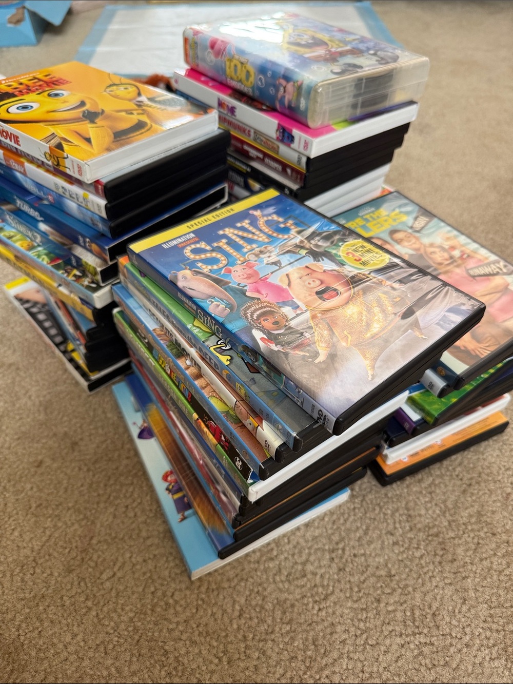 DVD cartoons and movie collection